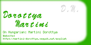 dorottya martini business card